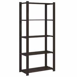 vidaXL Storage Rack Storage Units Shelf Industrial Shelving Solid Pinewood - black, 80 x 38 x 170 cm - Additional view 4