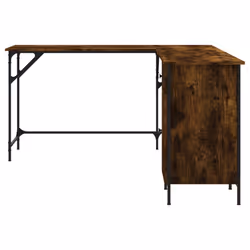 vidaXL Desk Office Desk Computer Table Study Writing Table Engineered Wood - smoked oak - Additional view 4