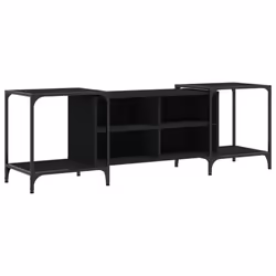 vidaXL TV Cabinet TV Unit Media TV Stand Entertainment Centre Engineered Wood - black, 153 x 37 x 50 cm