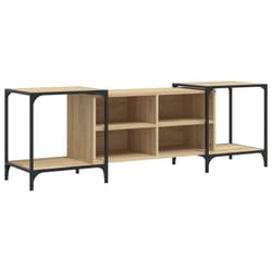 vidaXL TV Cabinet TV Unit Media TV Stand Entertainment Centre Engineered Wood - sonoma oak, 153 x 37 x 50 cm