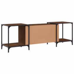 vidaXL TV Cabinet TV Unit Media TV Stand Entertainment Centre Engineered Wood - brown oak, 153 x 37 x 50 cm - Additional view 5
