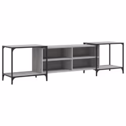 vidaXL TV Cabinet TV Unit Media TV Stand Entertainment Centre Engineered Wood - grey sonoma, 203 x 37 x 50 cm