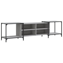vidaXL TV Cabinet TV Unit Media TV Stand Entertainment Centre Engineered Wood - grey sonoma, 203 x 37 x 50 cm