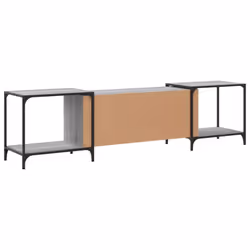 vidaXL TV Cabinet TV Unit Media TV Stand Entertainment Centre Engineered Wood - grey sonoma, 203 x 37 x 50 cm - Additional view 5