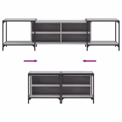 vidaXL TV Cabinet TV Unit Media TV Stand Entertainment Centre Engineered Wood - grey sonoma, 203 x 37 x 50 cm - Additional view 6