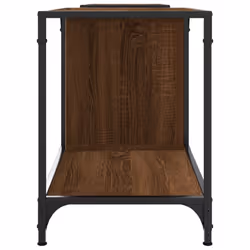 vidaXL TV Cabinet TV Unit Media TV Stand Entertainment Centre Engineered Wood - brown oak, 203 x 37 x 50 cm - Additional view 4