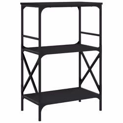 VidaXL 837612, Black, Metal, Wood, 590 mm, 350 mm, 905 mm