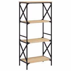 VidaXL 837618, Oak, Metal, Wood, 590 mm, 350 mm, 1320 mm