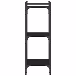 vidaXL Bookcase Bookshelf Storage Cabinet Rack Book Shelf Engineered Wood - black - Additional view 4
