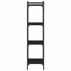 vidaXL Bookcase Bookshelf Storage Cabinet Rack Book Shelf Engineered Wood - black, 40 x 30 x 120 cm - Additional view 4