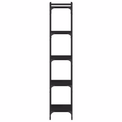 vidaXL Bookcase Bookshelf Storage Cabinet Rack Book Shelf Engineered Wood - black, 40 x 30 x 154 cm - Additional view 4