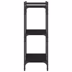vidaXL Bookcase Bookshelf Storage Cabinet Rack Book Shelf Engineered Wood - black, 60 x 30 x 86 cm - Additional view 4