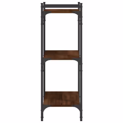 vidaXL Bookcase Bookshelf Storage Cabinet Rack Book Shelf Engineered Wood - brown oak, 60 x 30 x 86 cm - Additional view 4