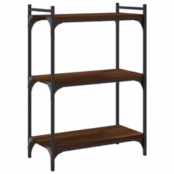 vidaXL Bookcase Bookshelf Storage Cabinet Rack Book Shelf Engineered Wood - brown oak, 60 x 30 x 86 cm - Additional view 5