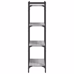 vidaXL Bookcase Bookshelf Storage Cabinet Rack Book Shelf Engineered Wood - grey sonoma, 60 x 30 x 120 cm - Additional view 4
