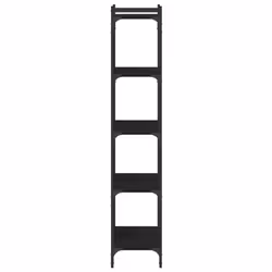 vidaXL Bookcase Bookshelf Storage Cabinet Rack Book Shelf Engineered Wood - black, 60 x 30 x 154 cm - Additional view 4