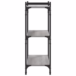 vidaXL Bookcase Bookshelf Storage Cabinet Rack Book Shelf Engineered Wood - grey sonoma, 80 x 30 x 86 cm - Additional view 4
