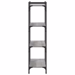 vidaXL Bookcase Bookshelf Storage Cabinet Rack Book Shelf Engineered Wood - grey sonoma, 80 x 30 x 120 cm - Additional view 4