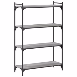 vidaXL Bookcase Bookshelf Storage Cabinet Rack Book Shelf Engineered Wood - grey sonoma, 80 x 30 x 120 cm - Additional view 5