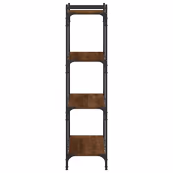 vidaXL Bookcase Bookshelf Storage Cabinet Rack Book Shelf Engineered Wood - brown oak, 80 x 30 x 120 cm - Additional view 4