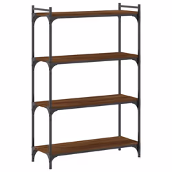 vidaXL Bookcase Bookshelf Storage Cabinet Rack Book Shelf Engineered Wood - brown oak, 80 x 30 x 120 cm - Additional view 5