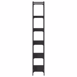 vidaXL Bookcase Bookshelf Storage Cabinet Rack Book Shelf Engineered Wood - black, 80 x 30 x 188 cm - Additional view 4