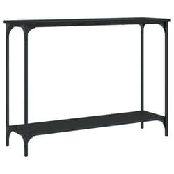 vidaXL Console Table Tea End Table Hallway Sofa Couch Table Engineered Wood - black, 101 x 30.5 x 75 cm