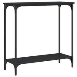 vidaXL Console Table Tea End Table Hallway Sofa Couch Table Engineered Wood - black