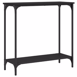 vidaXL Console Table Tea End Table Hallway Sofa Couch Table Engineered Wood - black - Additional view 5