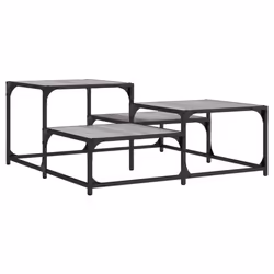 vidaXL Coffee Table Hall Side End Table Sofa Table Grey Sonoma Engineered Wood - Additional view 5