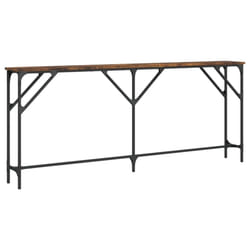 vidaXL Console Table Tea End Table Hallway Sofa Couch Table Engineered Wood - smoked oak, 180 x 23 x 75 cm