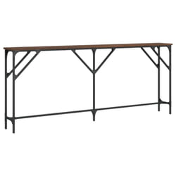 vidaXL Console Table Tea End Table Hallway Sofa Couch Table Engineered Wood - brown oak, 180 x 23 x 75 cm