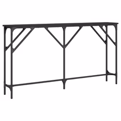 vidaXL Console Table Tea End Table Hallway Sofa Couch Table Engineered Wood - black, 140 x 23 x 75 cm - Additional view 5