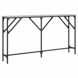 vidaXL Console Table Tea End Table Hallway Sofa Couch Table Engineered Wood - grey sonoma, 140 x 23 x 75 cm