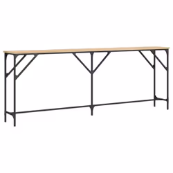 vidaXL Console Table Tea End Table Hallway Sofa Couch Table Engineered Wood - sonoma oak, 200 x 29 x 75 cm