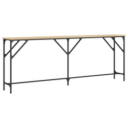 vidaXL Console Table Tea End Table Hallway Sofa Couch Table Engineered Wood - sonoma oak, 200 x 29 x 75 cm