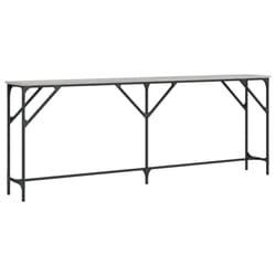 vidaXL Console Table Tea End Table Hallway Sofa Couch Table Engineered Wood - grey sonoma, 200 x 29 x 75 cm