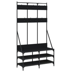 vidaXL Clothes Rack with Shoe Storage Garment Rack Clothes Shelf Clothes Rail - black
