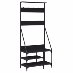 vidaXL Clothes Rack with Shoe Storage Garment Rack Clothes Shelf Clothes Rail - black