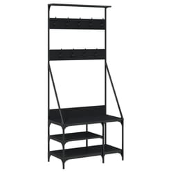 vidaXL Clothes Rack with Shoe Storage Garment Rack Clothes Shelf Clothes Rail - black