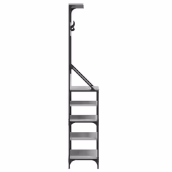 vidaXL Clothes Rack with Shoe Storage Garment Rack Clothes Rail Grey Sonoma - Additional view 4