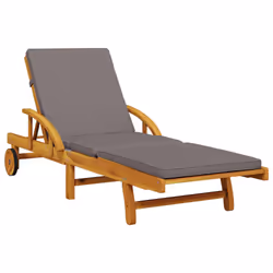 VidaXL 3206373 outdoor chair Lounge Padded seat Acacia wood Grey - Additional view 4