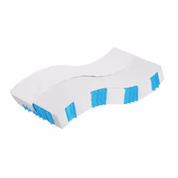 VidaXL 372828, Single/Full size, Innerspring mattress, Medium, Black, White, Adults, Polyester