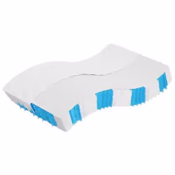 VidaXL 372829, Single/Full size, Innerspring mattress, Medium, Black, White, Polyester, Foam