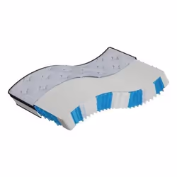 VidaXL 372865, Innerspring mattress, Medium, Black, Grey, White, Polyester, Polyester, 1400 mm