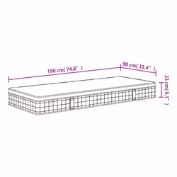 VidaXL 372939 mattress Single/Full size Innerspring mattress - Additional view 8