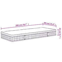 VidaXL 372940 mattress Single/Full size Innerspring mattress - Additional view 8