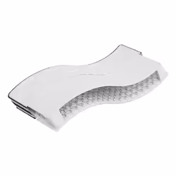 VidaXL 372954, Single/Full size, Innerspring mattress, Medium, Black, White, Polyester, Polyester