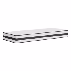 VidaXL 372955, Single/Full size, Innerspring mattress, Medium, Black, Dark Grey, White, Polyester, Foam
