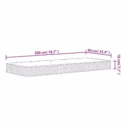 VidaXL 372986 mattress Single/Full size Innerspring mattress - Additional view 8